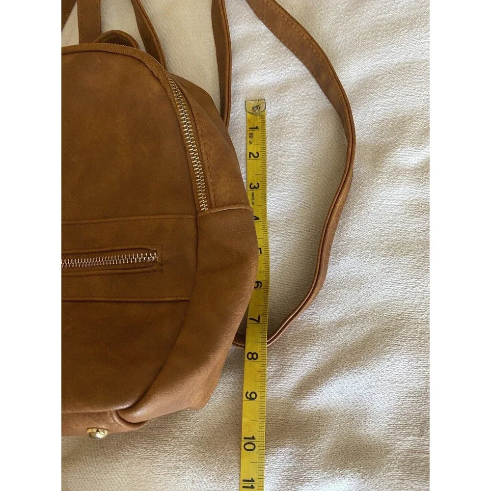 N Gil Women’s purse backpack Brown Faux Leather